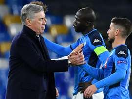 Ancelotti diz que não vai pedir para sair do Napoli. AFP