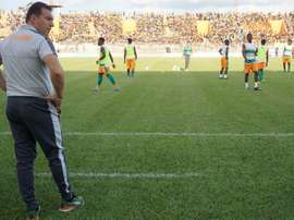 Gabon fielded suspended midfielder Merlin Tandjigora in a match against Ivory Coast last month. AFP