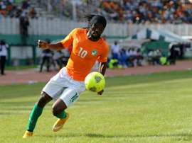 Lattaquant ivoirien Gervinho contre la Sierra Leone, le 14 novembre 2014 à Abidjan