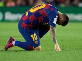 Messi and Jordi Alba could be options against Inter. AFP