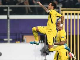 Neymar voltou a 'picar o ponto'. AFP