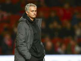La mine des mauvais jours pour Mourinho et ses hommes. AFP
