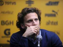 Lattaquant uruguayen Diego Forlan, le 14 juin 2016 à Montevideo