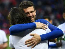 Motta ne restera pas au PSG. AFP