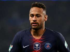 Neymar a repris l'entraînement collectif. AFP