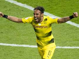 Aubameyang has become the most successful foreign goalscorer for Borussia Dortmund. AFP