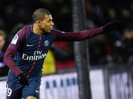 En el último PSG-Dijon, el cuadro de París se impuso por 8-0. AFP
