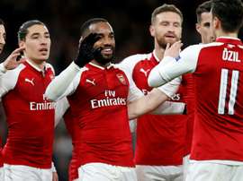 Arsenal vence CSKA. AFP