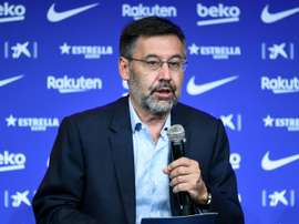 La rueda de prensa de Bartomeu, noticia del día. AFP/Archivo