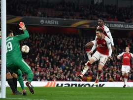 Welbeck marcó un doblete ante el Milan. AFP
