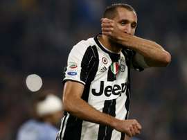 Chiellini fez antevisão à partida com o Real Madrid. AFP