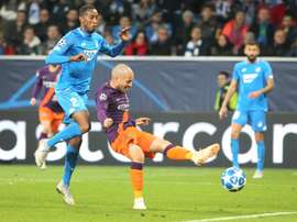 Le milieu de terrain de Manchester City, David Silva. AFP