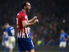 Le défenseur uruguayen de l'Atlético Madrid, Diego Godin. AFP