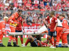 El galo se lesionó al borde del descanso. AFP