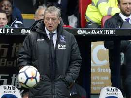L'entraîneur de Crystal Palace Roy Hodgson suit le match face à Southampton. AFP