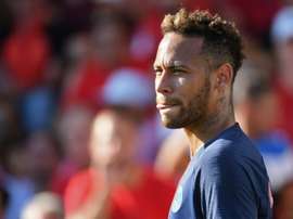 Neymar and manager Thomas Tuchel are only thinking about their next league match. AFP