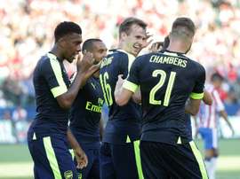 Rob Holding, auteur du 1er but d'Arsenal face aux Mexicains de Chivas Guadalajara en amical. AFP