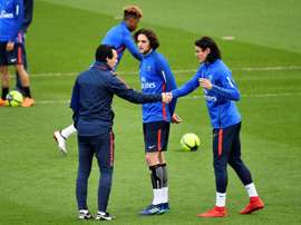 The master praised Cavani at PSG. AFP