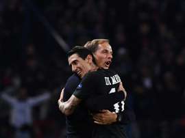 Di María e Thomas Tuchel não pouparam elogios recíprocos. AFP