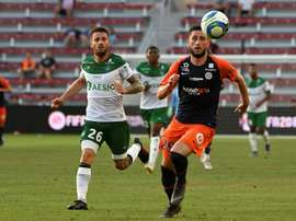Mathieu Debuchy, auteur de 2 buts contre Montpellier en demies des EA Ligue 1 Games. AFP