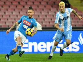 Luis Alberto pourrait continuer de jouer avec la Lazio la saison prochaine. AFP