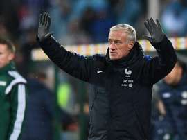 Didier Deschamps lors du match face à la Bulgarie. AFP