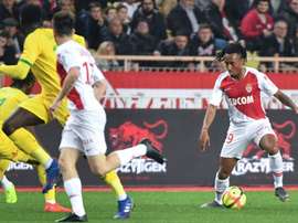 e milieu de terrain de Monaco Gelson Martins. AFP