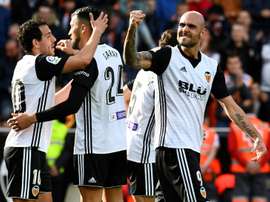 Simone Zaza, auteur du 2e but de Valence face au Deportivo Alaves. AFP
