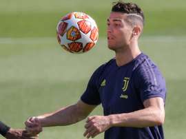Cristiano s'entraîne toujours en solitaire. AFP