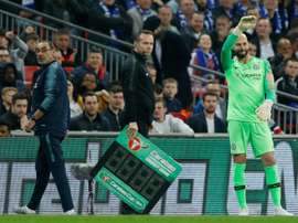 Bisbille entre Sarri et Kepa. AFP