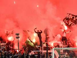 Les tribunes des supporters de l'ASSE suspendues deux matches. AFP