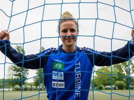L'Allemande Svenja Huth, veut la jouer comme Birgit Prinz. AFP