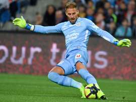 Benjamin Lecompte lors de la réception de Nantes. AFP
