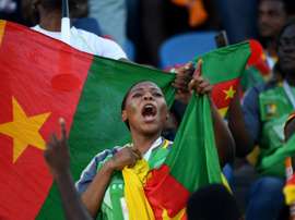 Supportrice du Cameroun lors du match de phase de groupes de la CAN face au Bénin. AFP