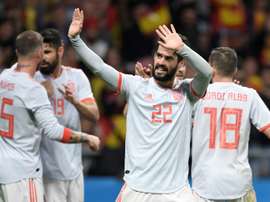 Spain were too good for Argentina on the night. AFP