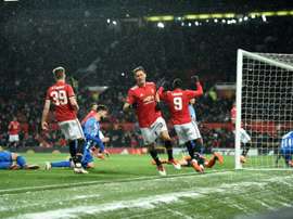 O United está nas meias-finais da FA Cup. AFP
