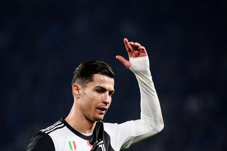 L'attaquant de la Juventus Cristiano Ronaldo lors du match contre l'AC Milan, en Serie A, le 10 novembre 2019 Ã Turin