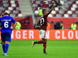 Bruno Henrique será desfalque no primeiro Fla-Flu da final do Carioca. AFP