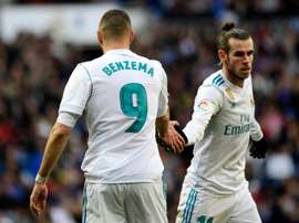 Bale and Benzema were the men of the moment. AFP