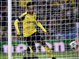 Le Gabonais de Dortmund Aubameyang lors du match de Ligue des Champions contre le Real Madrid. AFP