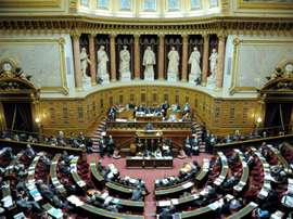 Vue générale du Sénat. AFP