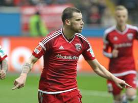 Pascal Gross (Ingolstadt), auteur du 2e but de son équipe chez l'Eintracht Francfort. AF