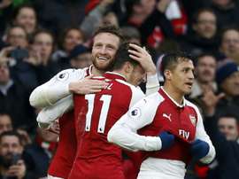 Mustafi a inscrit le premier but. AFP