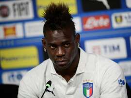 Mario Balotelli coletiva em Turìn. AFP
