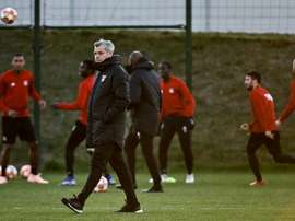 L'entraîneur de Lyon Bruno Genesio. AFP