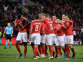 Euro-2020: Danemark, Irlande et Suisse, trois équipes pour deux tickets. AFP