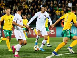 Le Portugal enchaîne avec un quadruplé de Ronaldo. AFP