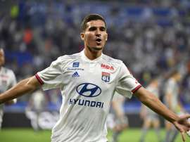 Il centrocampista francese del Lione Aouar è il preferito di Zidane. AFP