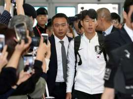 Les images de Heung-min Son pendant son service militaire en Corée du Sud. AFP