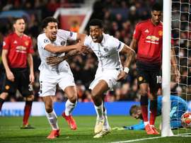 Le groupe du PSG pour affronter Manchester United. afp
